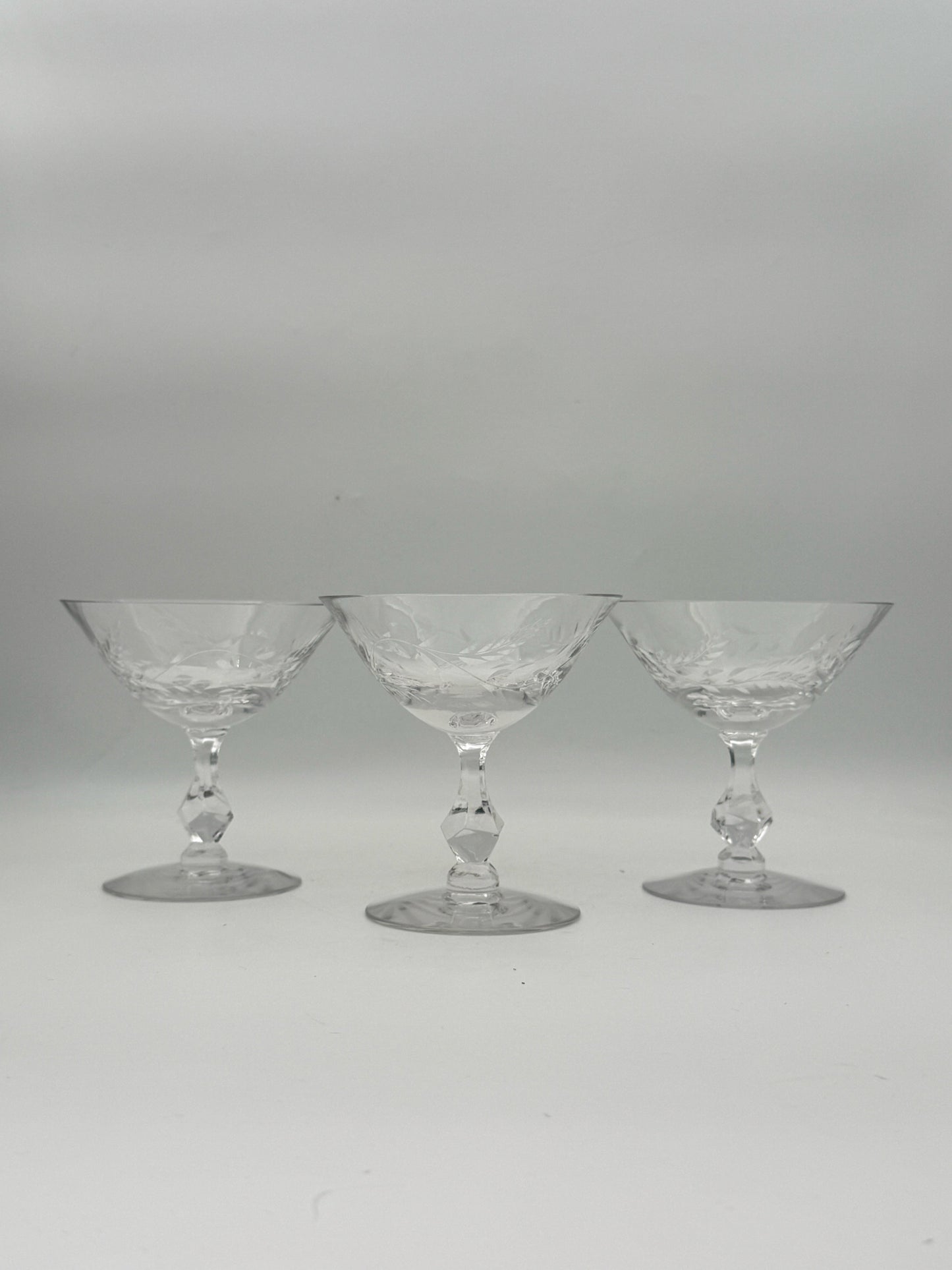 Duet By Tiffin Franciscan Martini Glass- Set Of 3