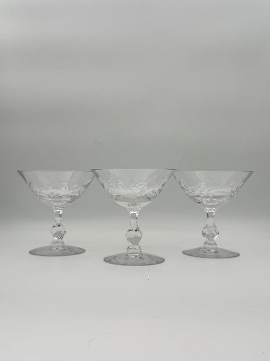 Duet By Tiffin Franciscan Martini Glass- Set Of 3