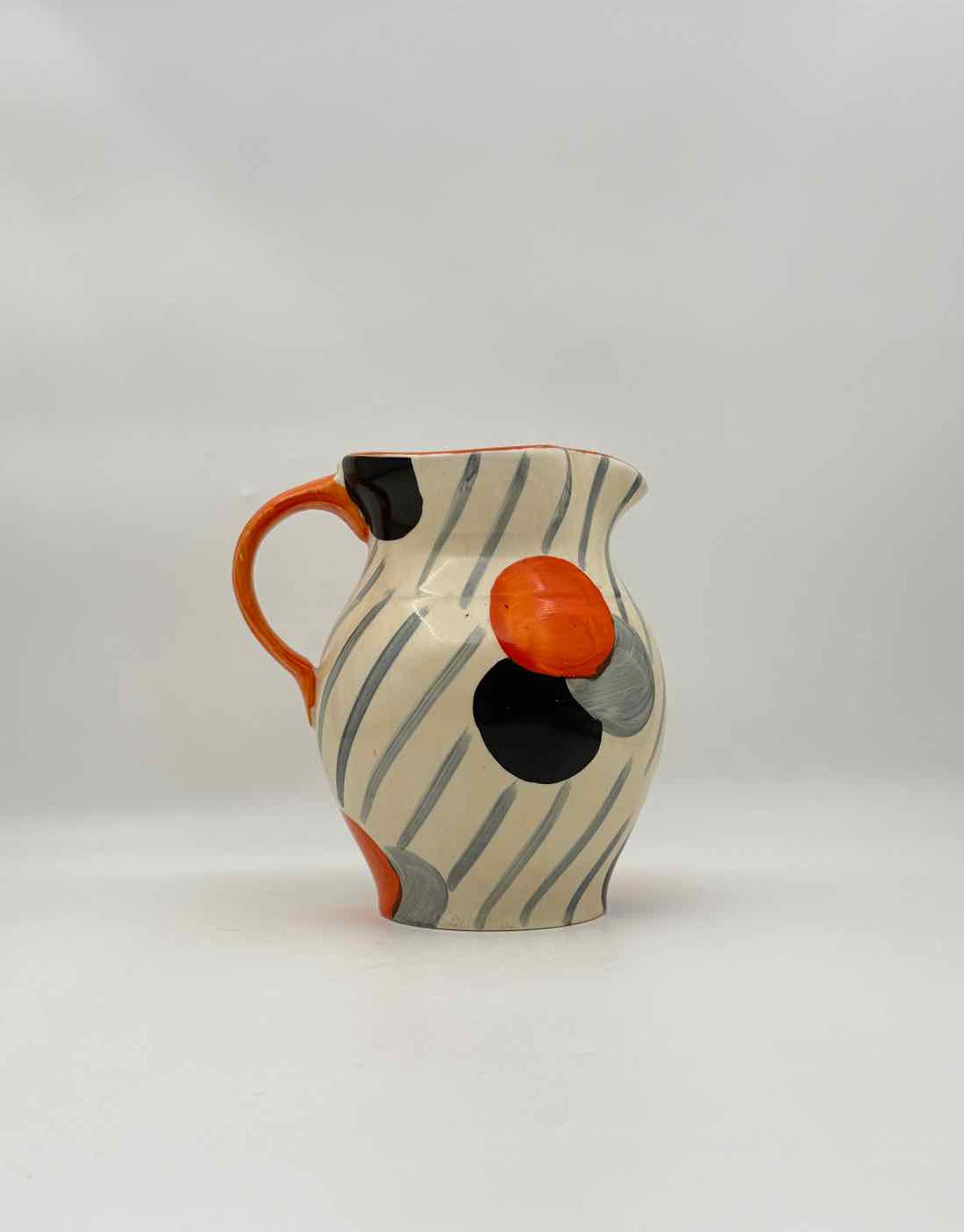 Vintage Hancock’s Ivory Ware Art Deco Hand-Painted Pitcher England