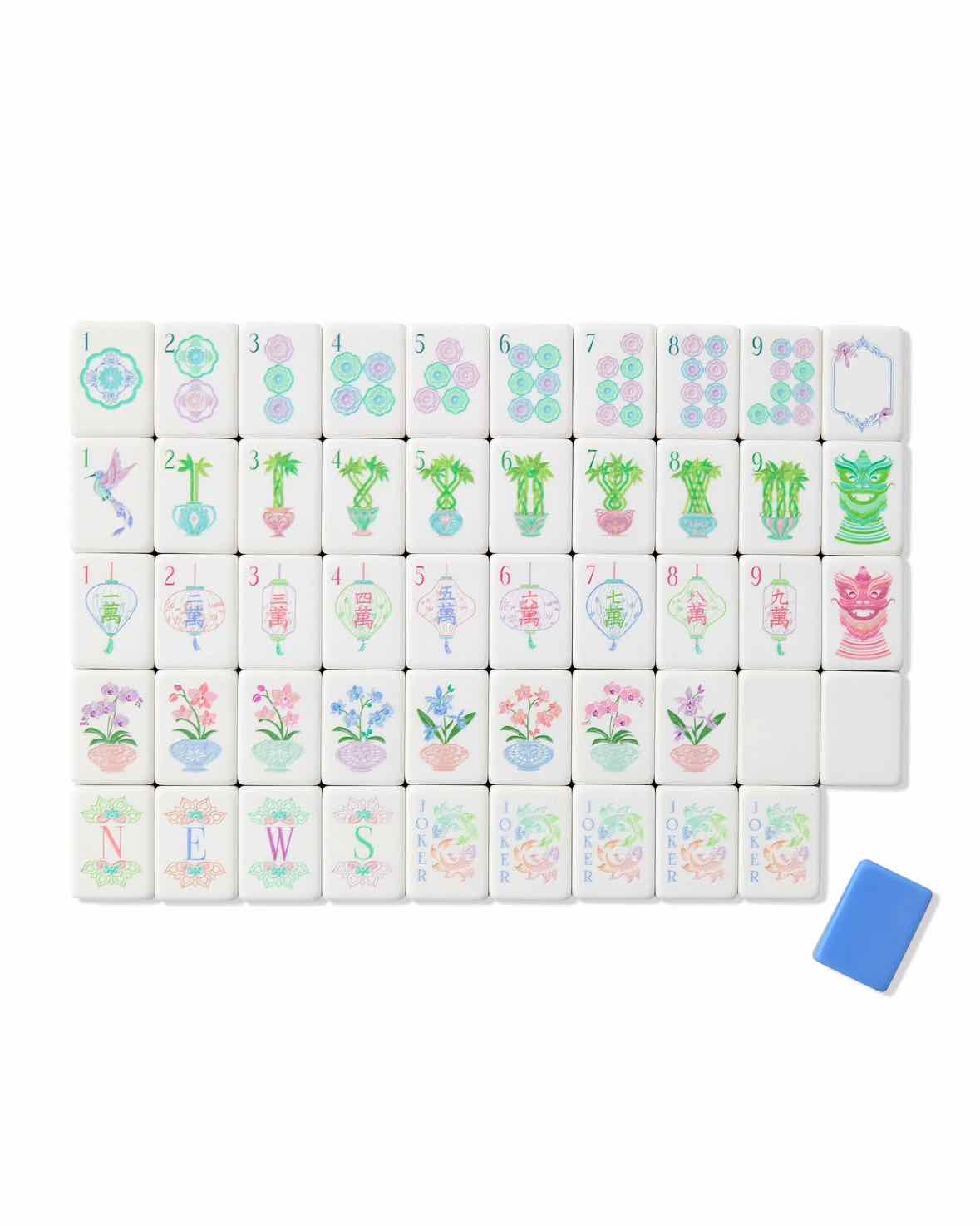 Oh My Mahjong Moonlight Tile Set in Decorative Storage Box