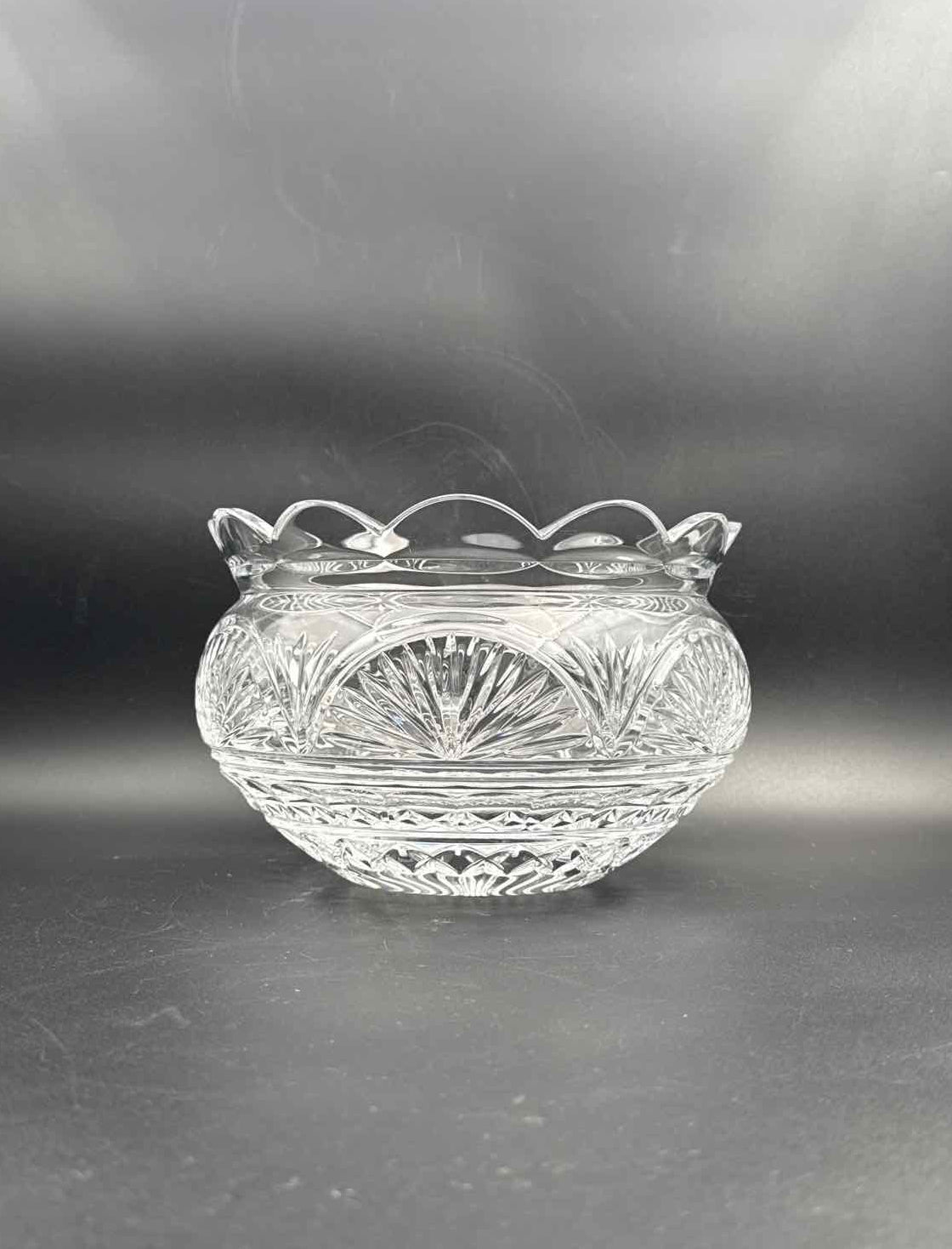 Waterford Jim OLeary Anniversary Crystal Bowl Ireland Cut Glass Decor