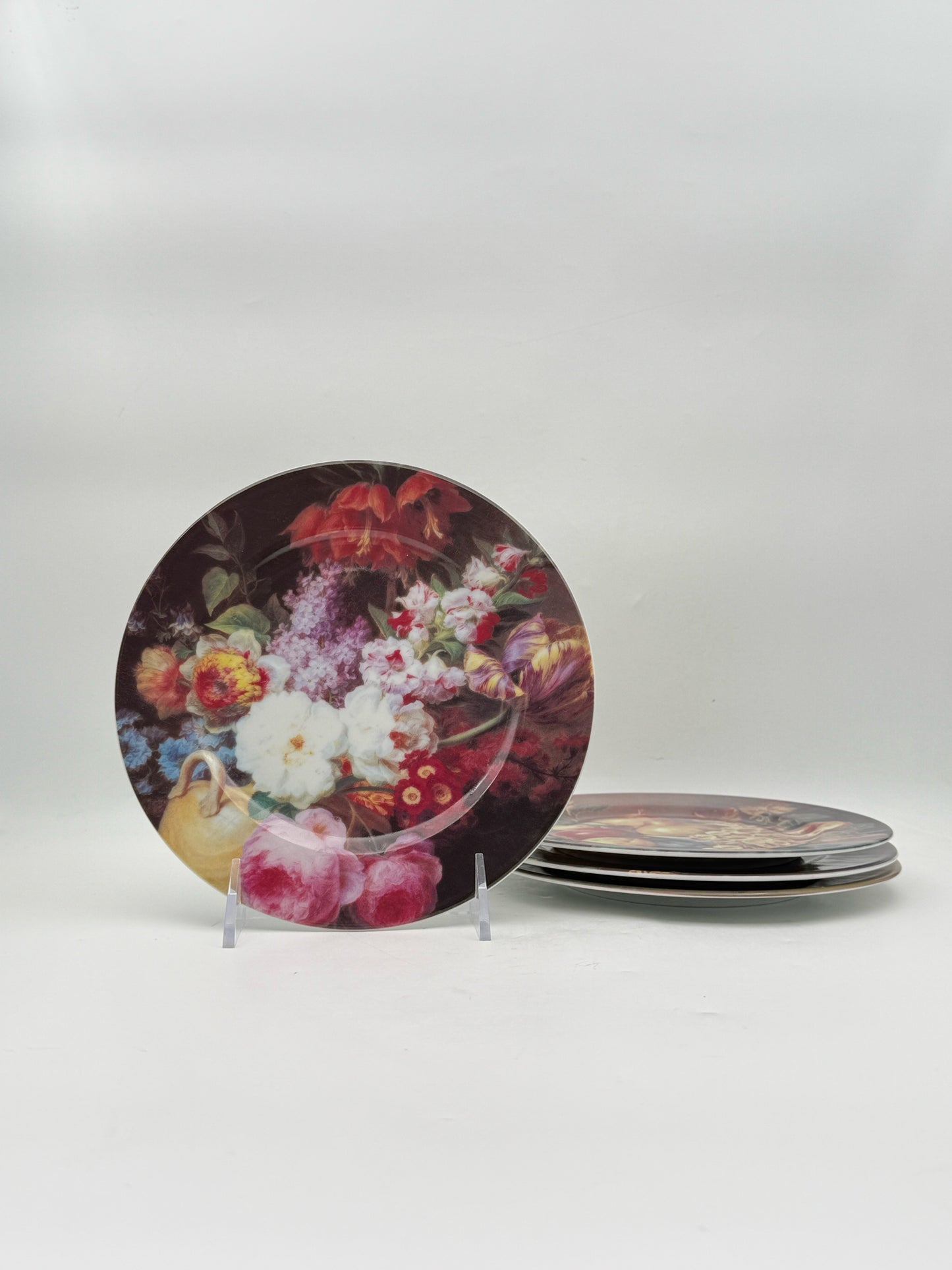 St. Martin Email De Limoges Dessert Plates- Set Of Four