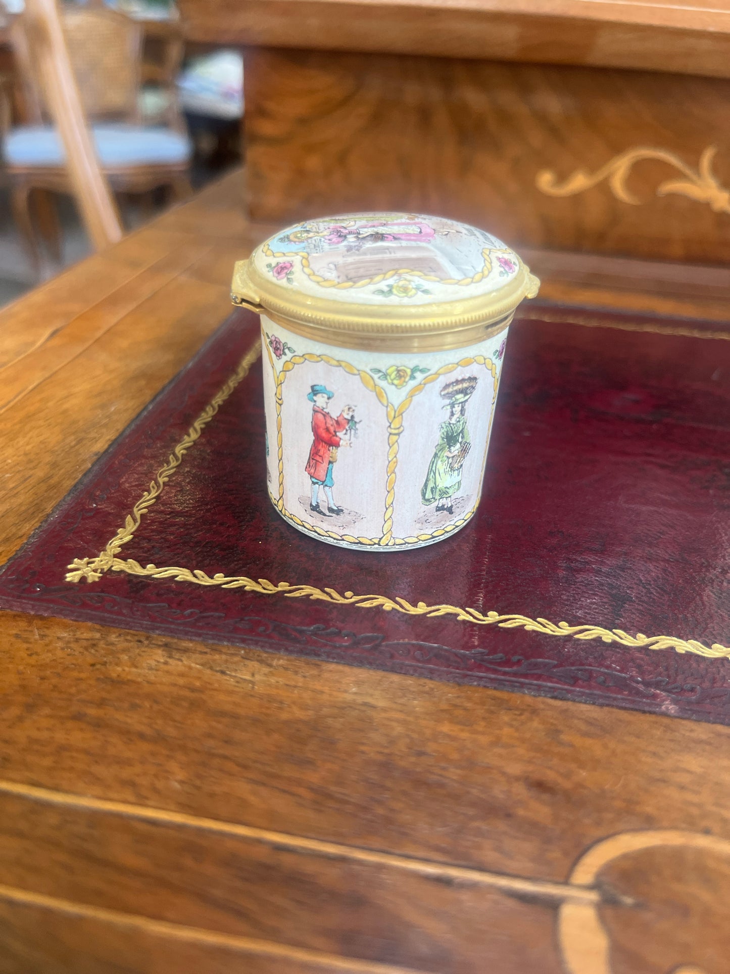 Halcyon English Enamel  Box