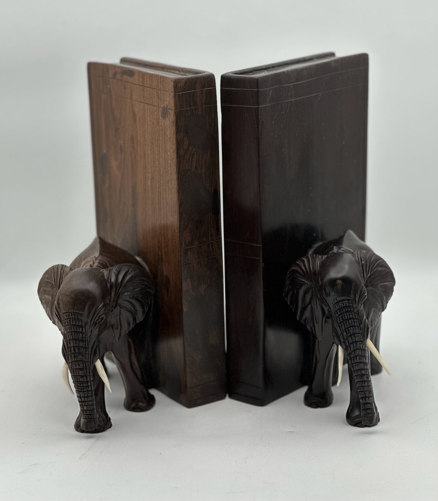 Pair Of Elephant Bookends