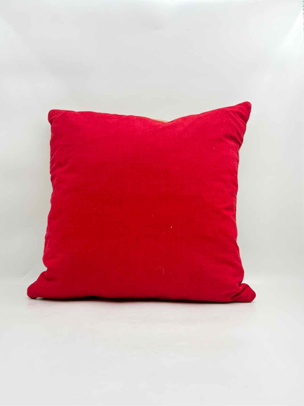 Antique 19th Century Needlepoint Pillow