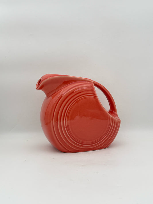 Fiesta Ware Persimmon Disc Pitcher