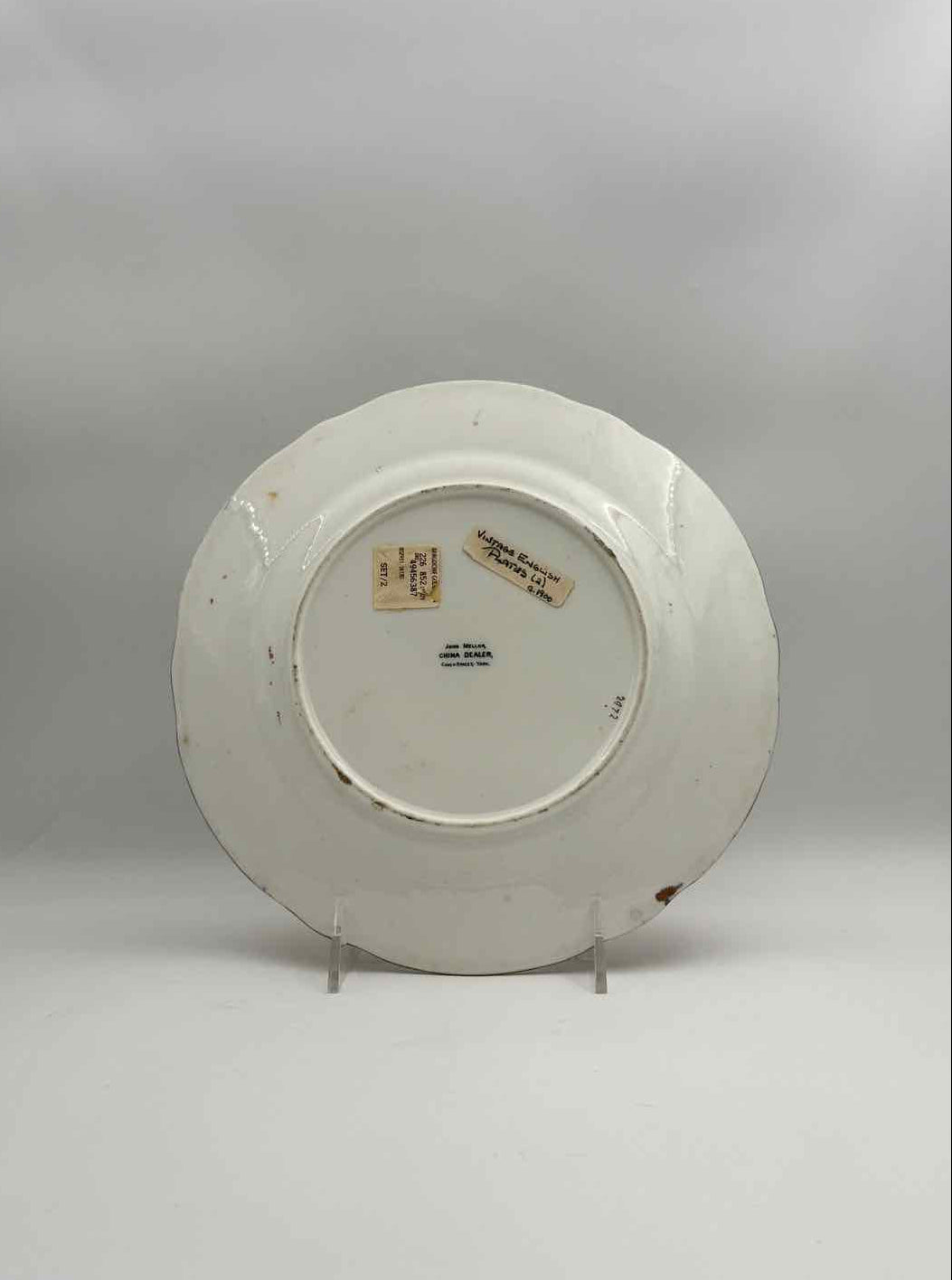 Vintage 19th Century Victorian Imari Plates Set of 2 Mellor England