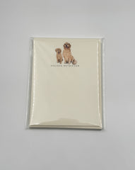 Fable & Sage Golden Retriever  Flat Note Cards – Set of 6 with Envelopes