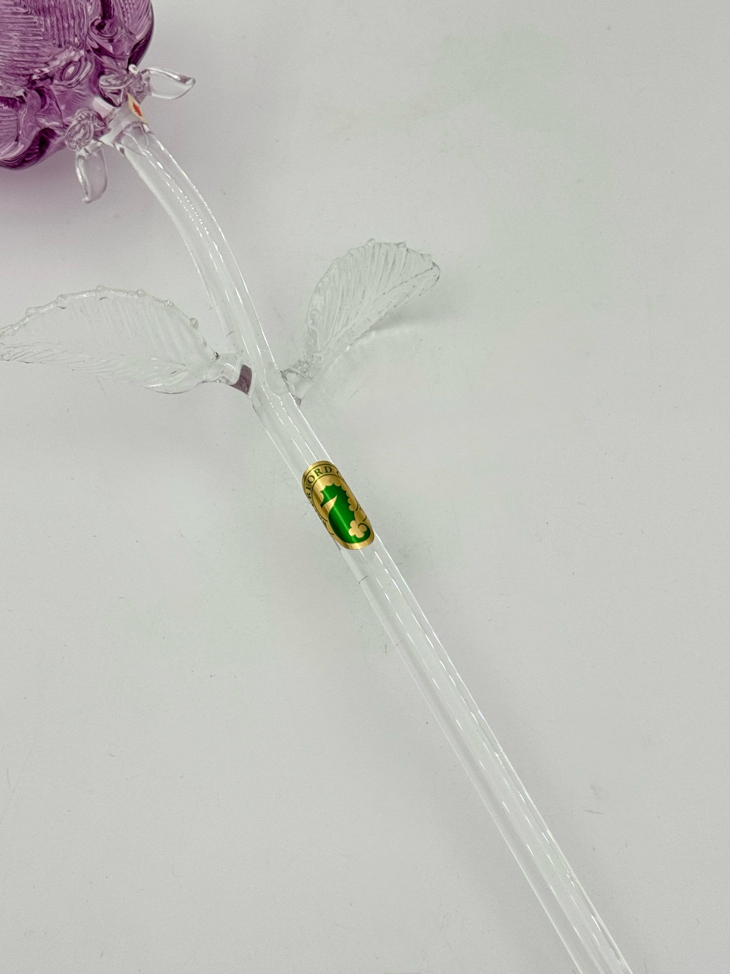 Waterford Crystal Purple Rose with Box