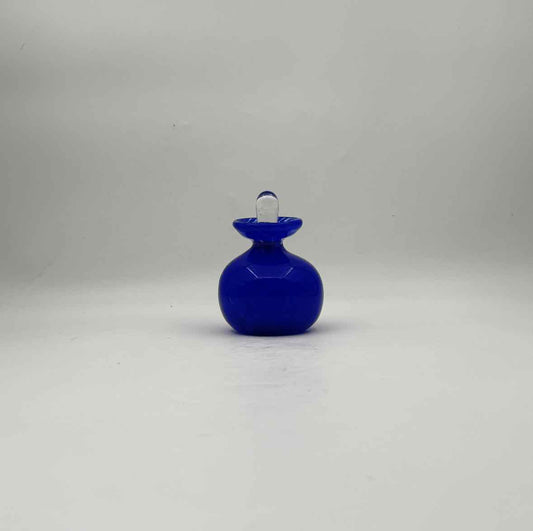 Blue Art Glass Perfume Bottle