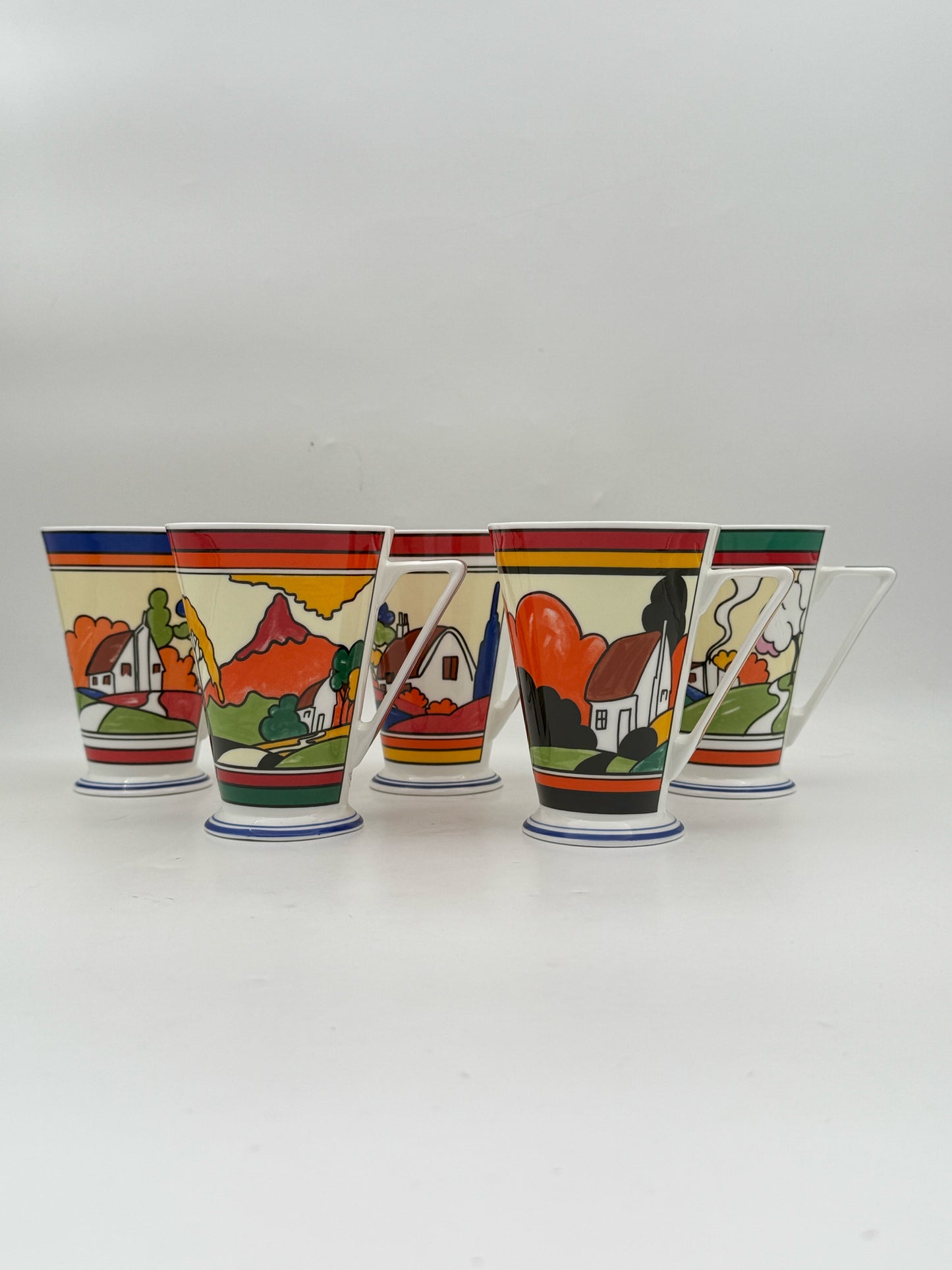 Wren "Home Sweet Home" Ceramic Mugs- Set Of Five