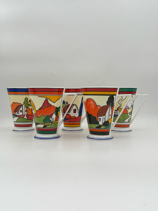 Wren "Home Sweet Home" Ceramic Mugs- Set Of Five