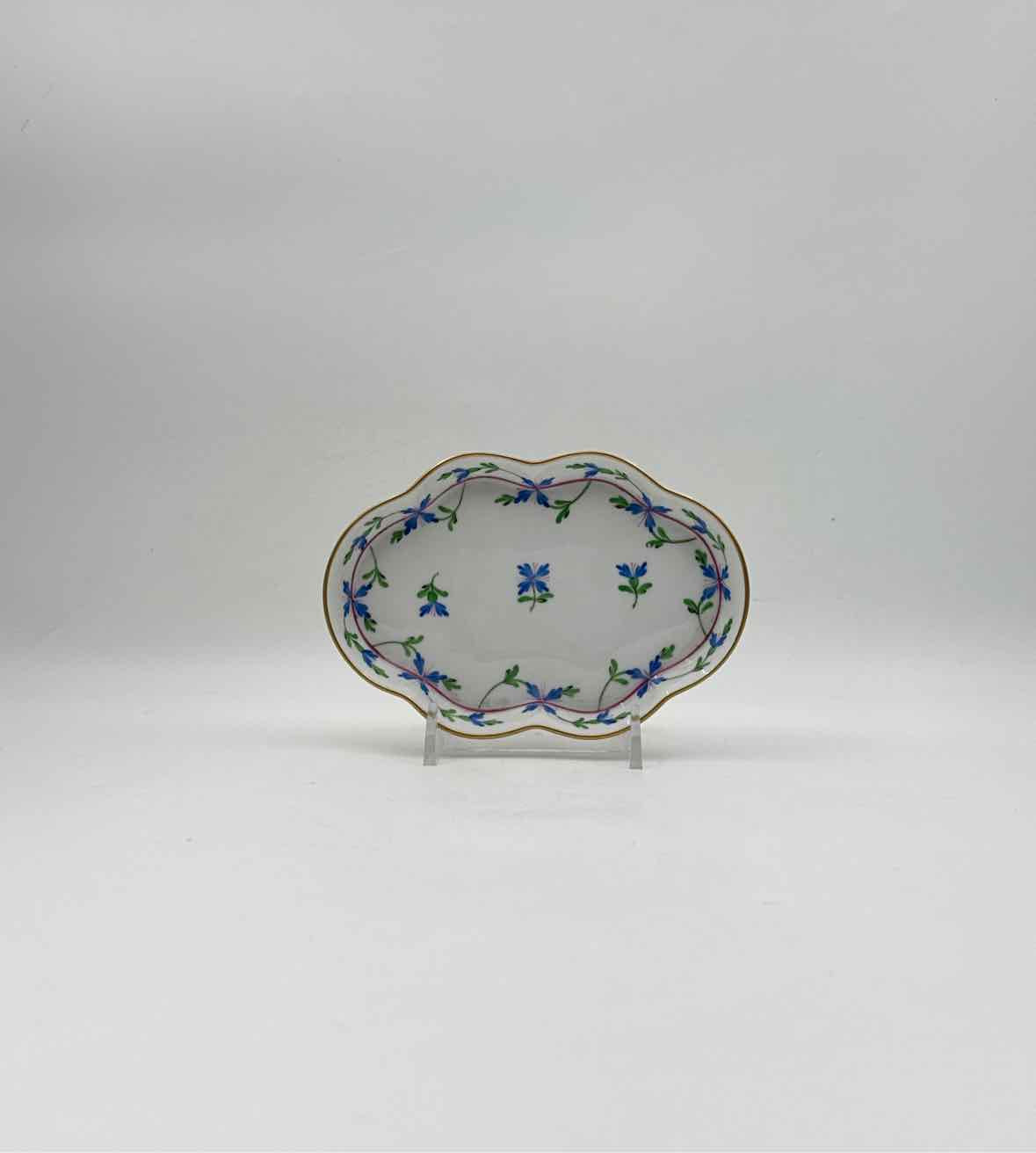 Herend "Blue Garland" Trinket Dish
