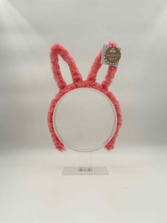 Mud Pie Fuzzy Bunny Headband – Coral Easter Accessory