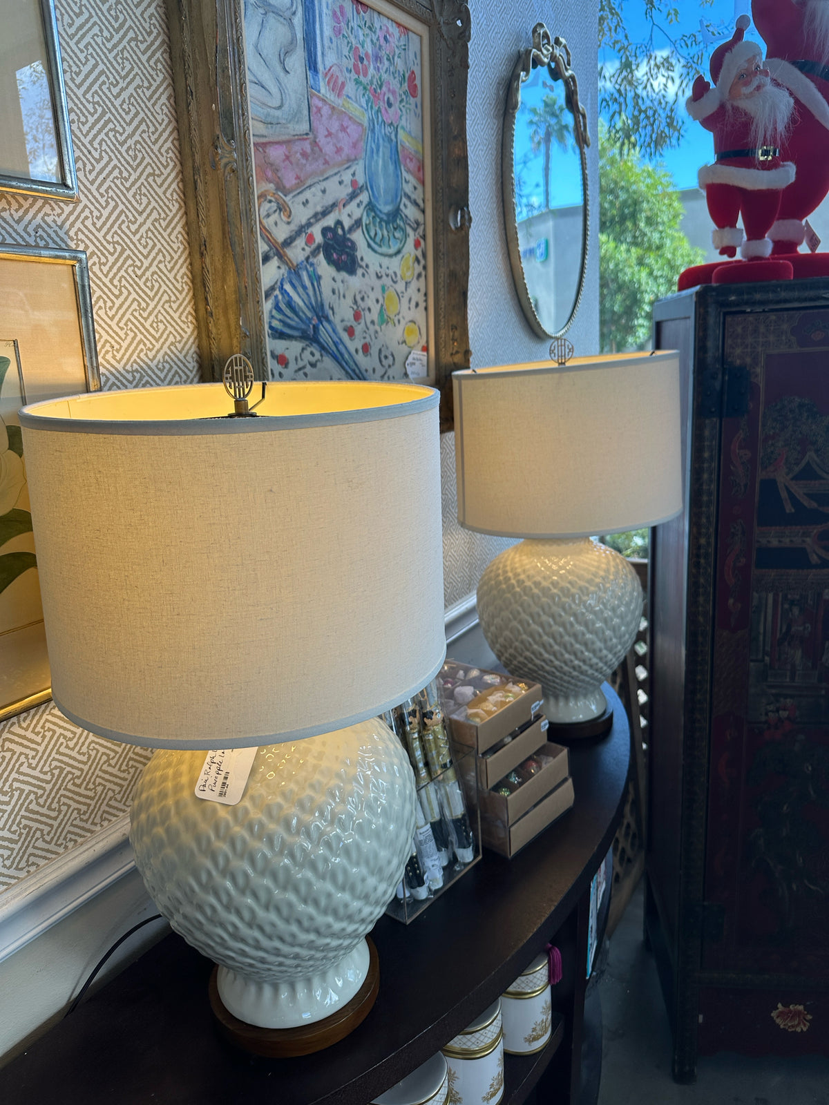 Ralph Lauren Pineapple Table Lamps - In Store Pick Up Only