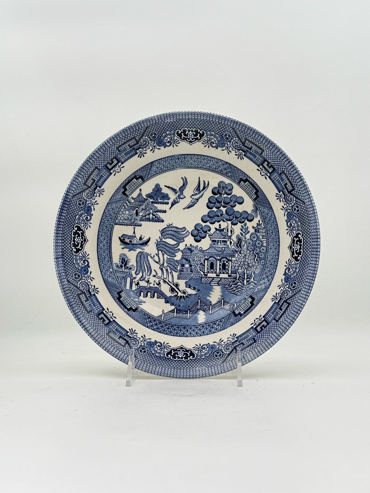Blue Willow Round Serving Bowl By Churchill