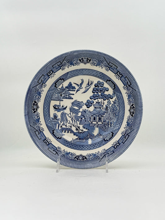 Blue Willow Round Serving Bowl By Churchill