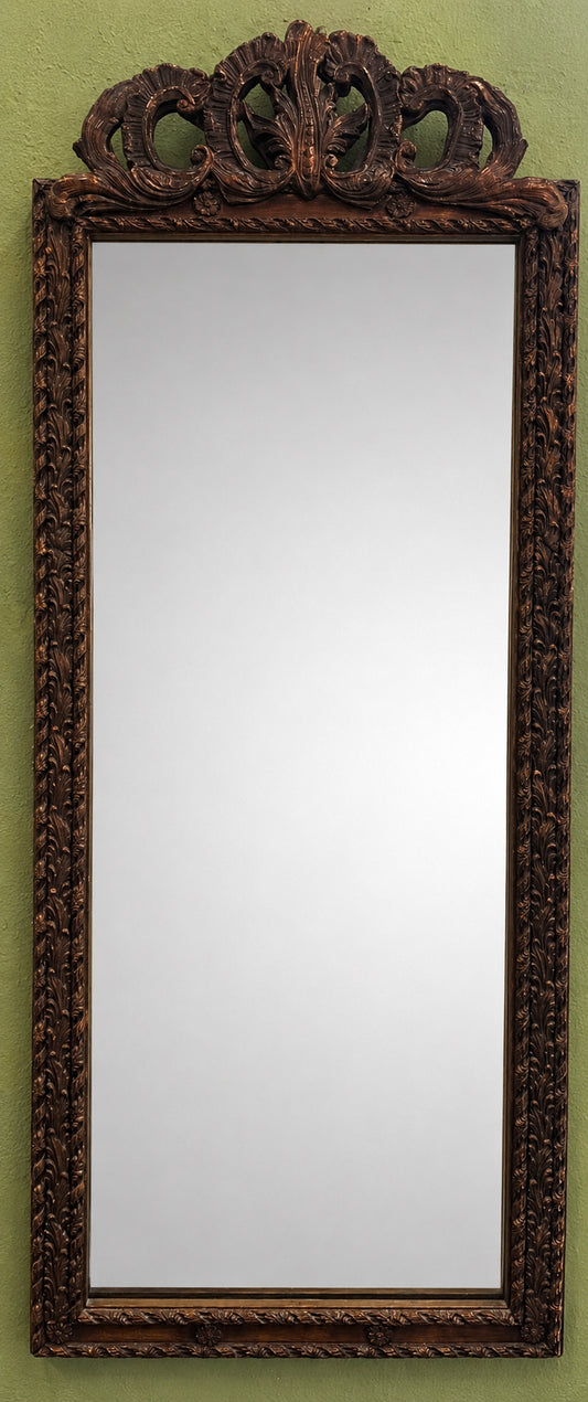 Large Wood Carved Mirror