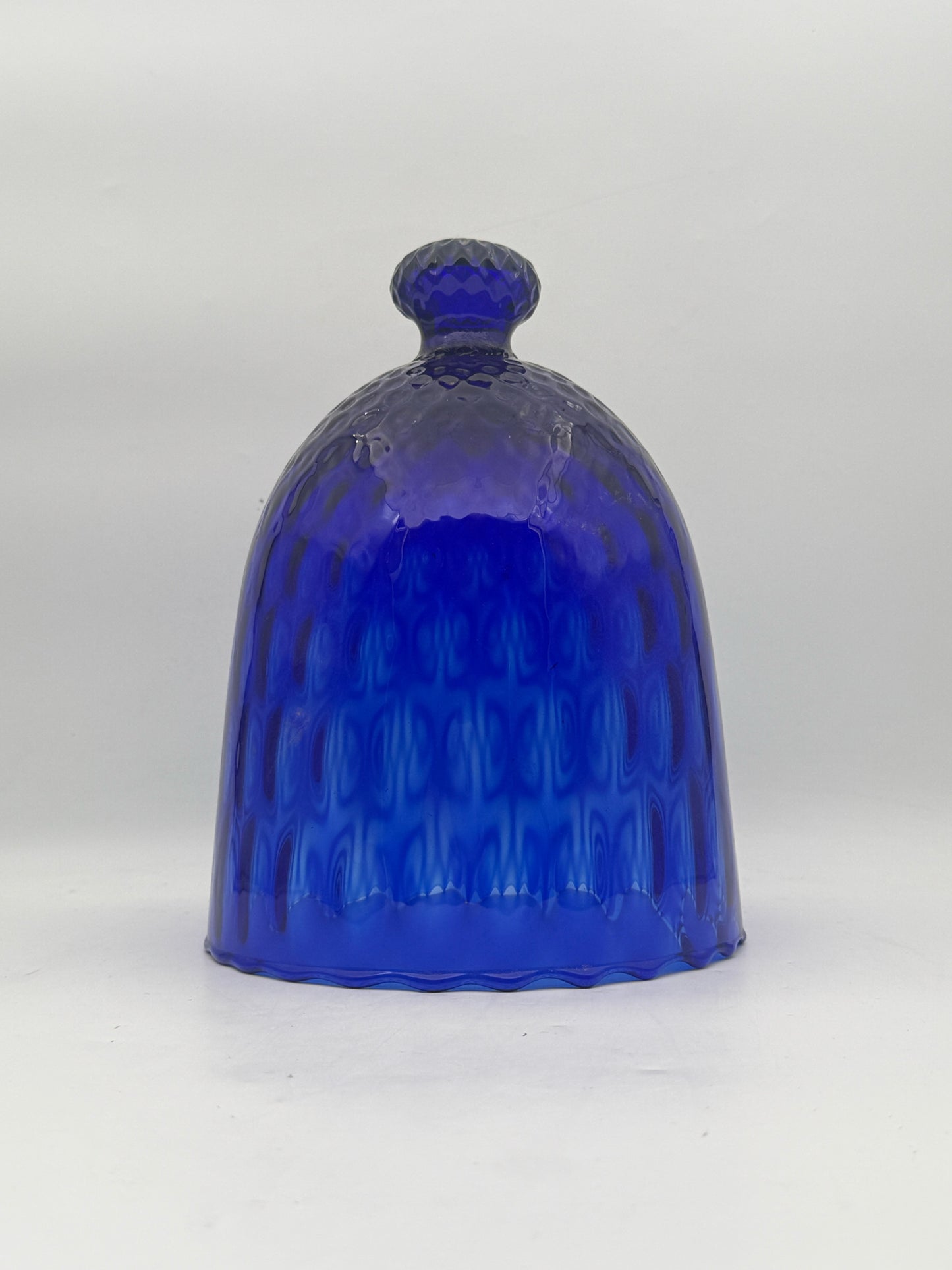 Vintage Cobalt Blue Glass Cloche