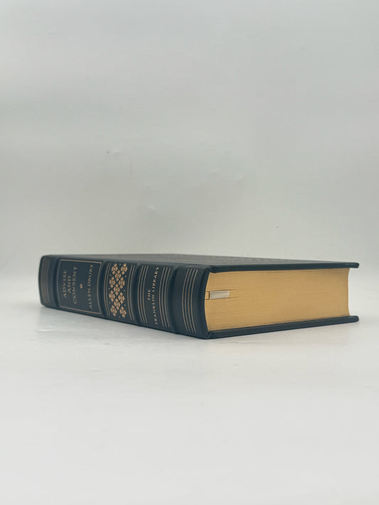 Allen Drury "Advise And Consent" Hardcover Book- Franklin Edition