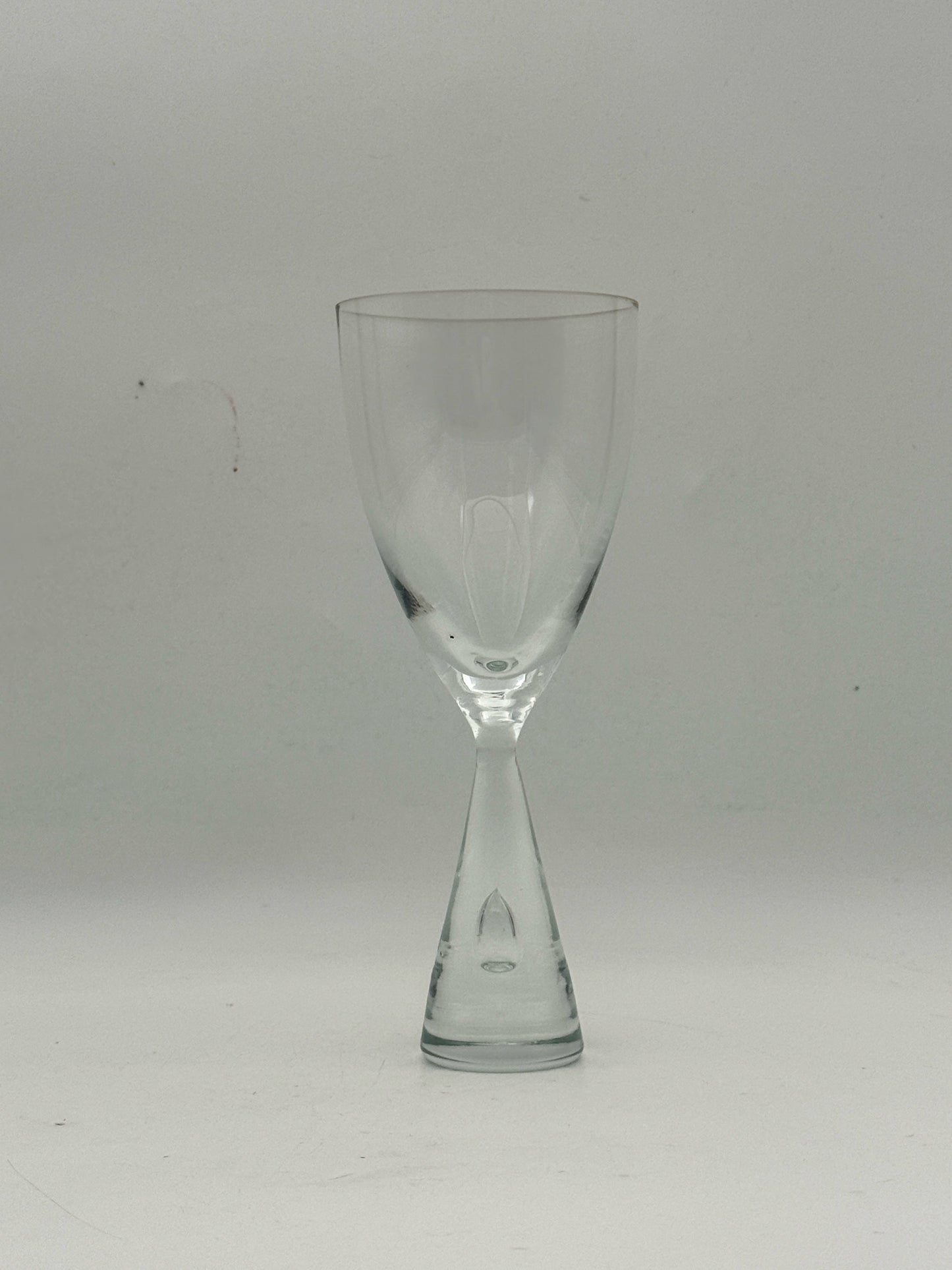 Midcentury "Princess" Scandinavian Crystal Red Wine Glasses- Set Of 5