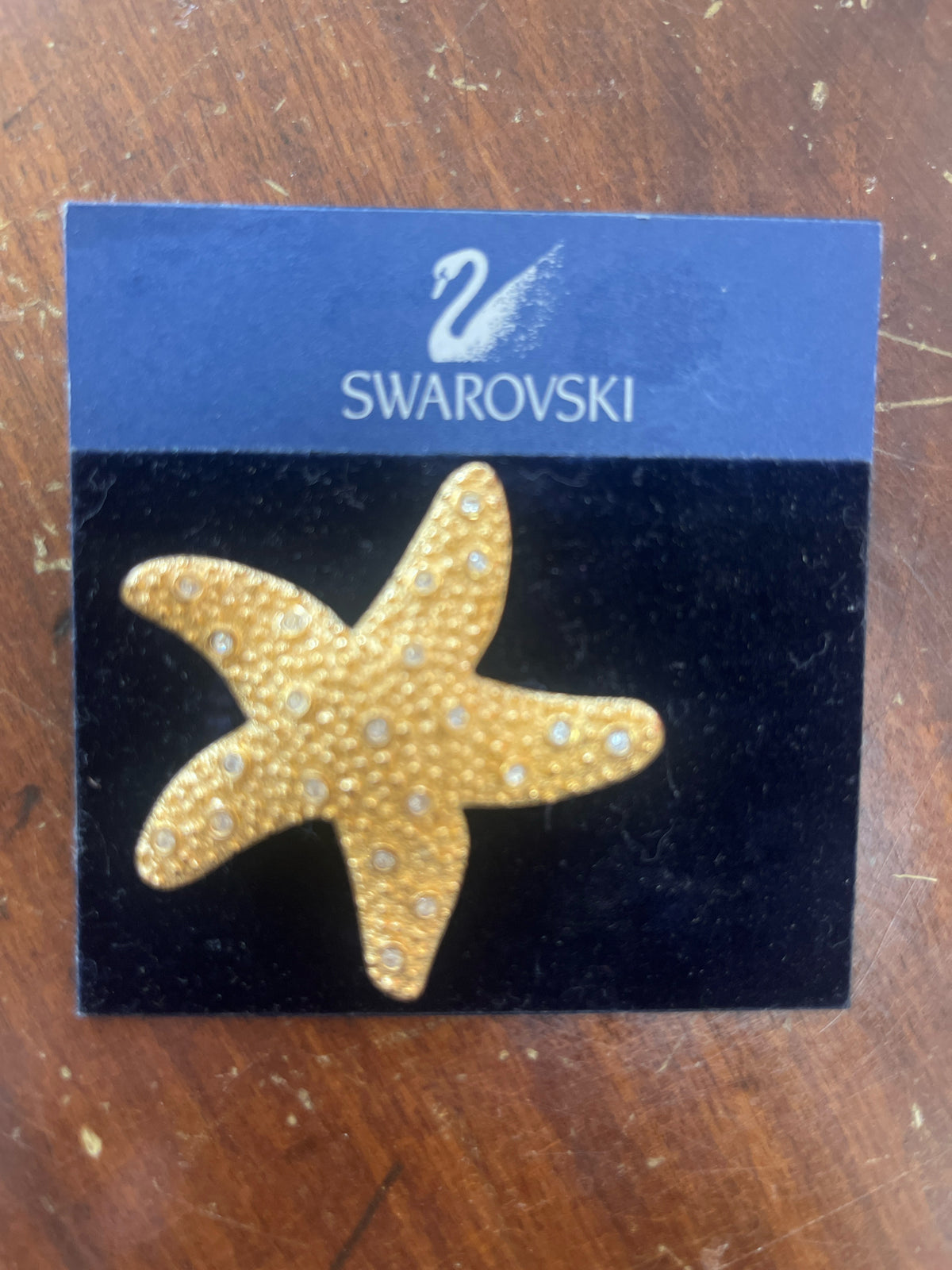 Swarovski Crystal Starfish Brooch