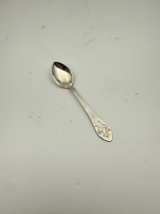800 Silver Continental Cherub Coffee Spoon