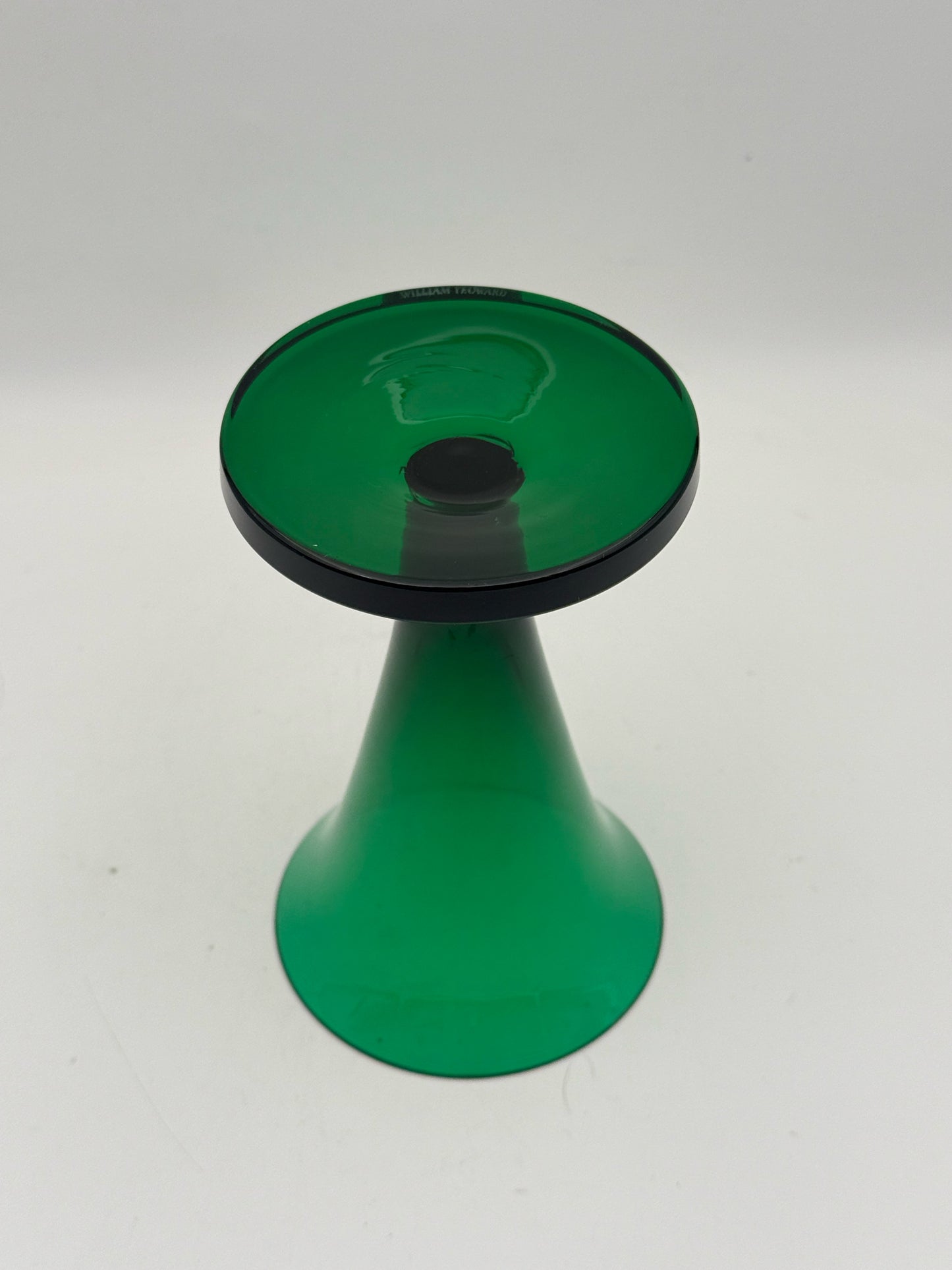 William Yeoward Green Crystal Vase