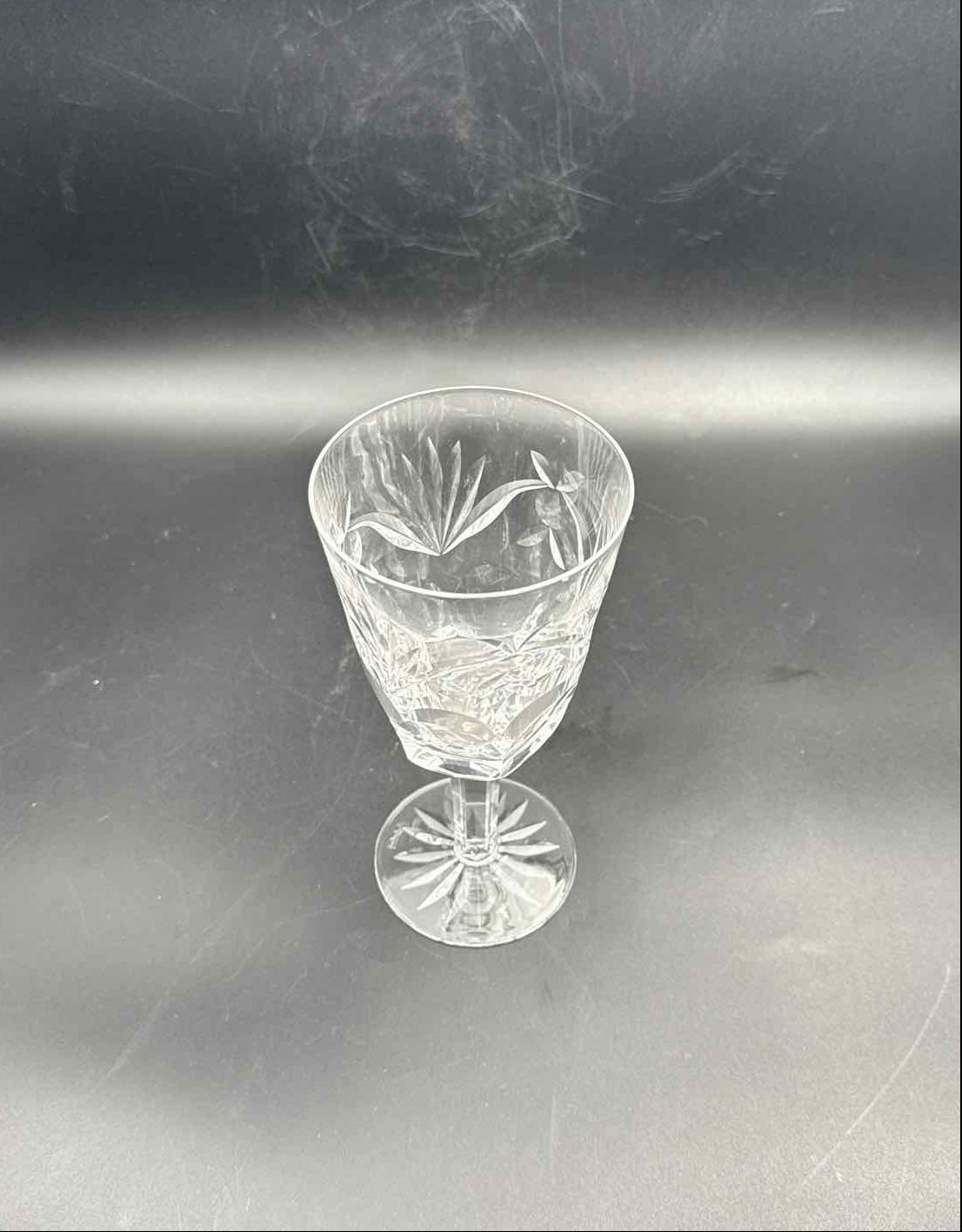 Waterford Ashling Crystal Water Goblets Set of Four Ireland Stemware