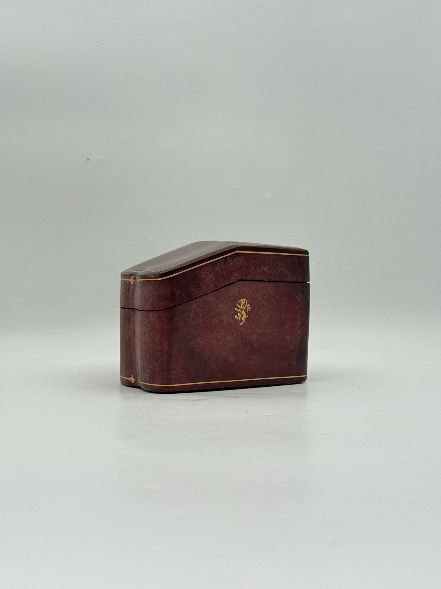 Vintage Leather Playing Card Case Made In Italy- Vintage Playing Cards Included