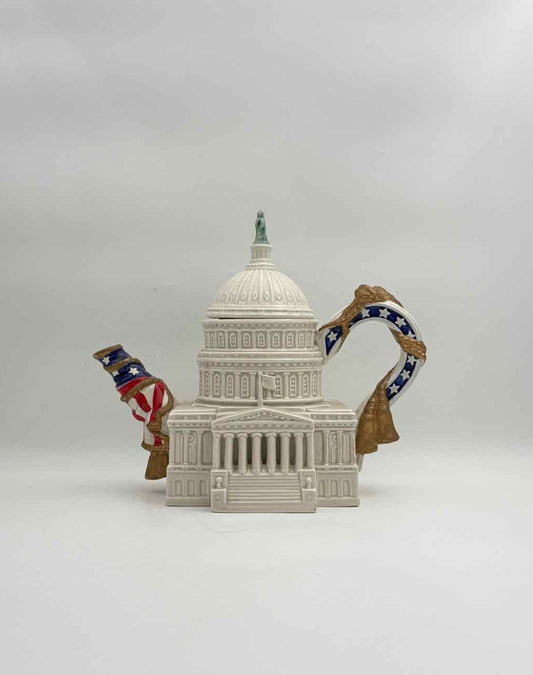 1994 Fitz and Floyd US Capitol Building Teapot Collectible Anniversary