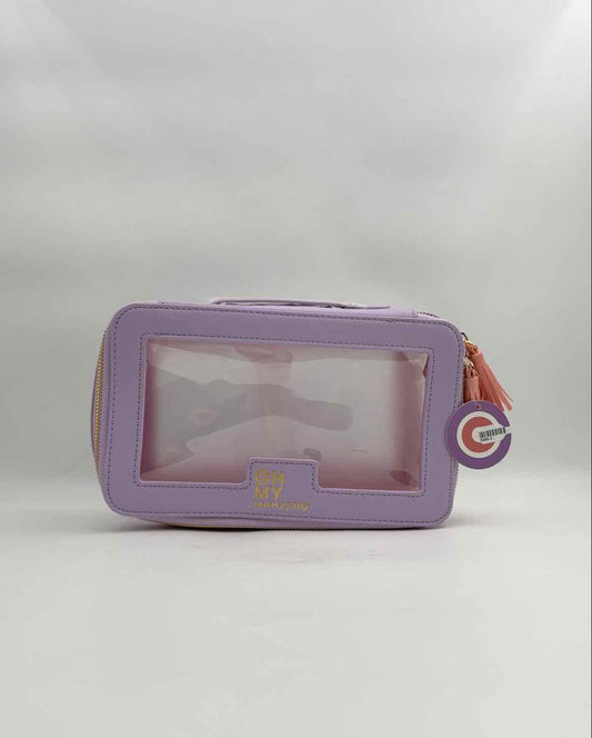 Oh My Mahjong Lavender Structured Tile Storage Bag Case