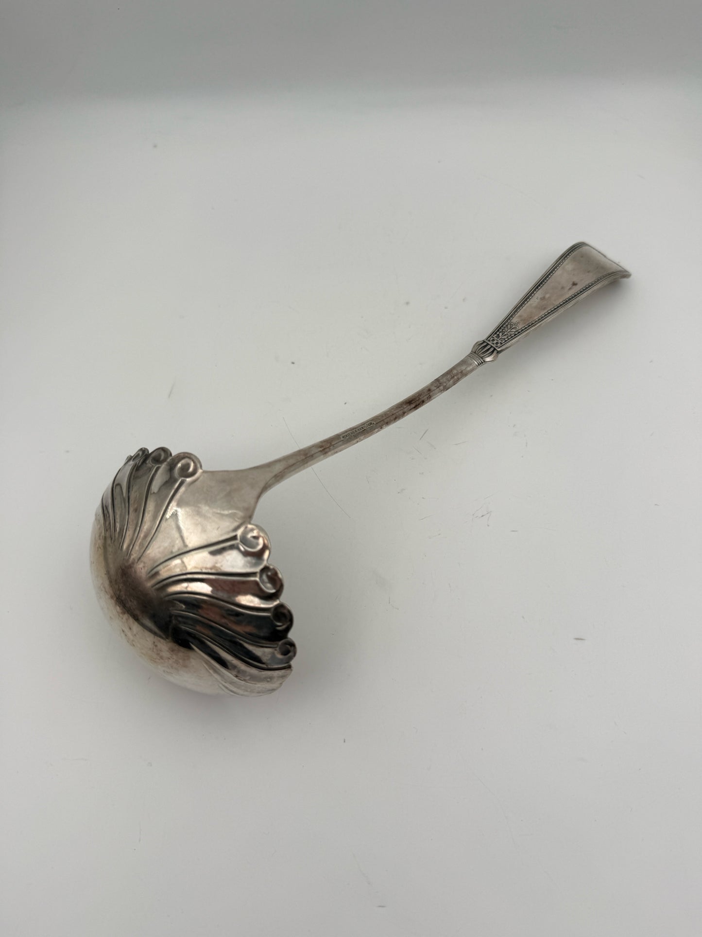 Silverplate Ladle With "B" Monogram