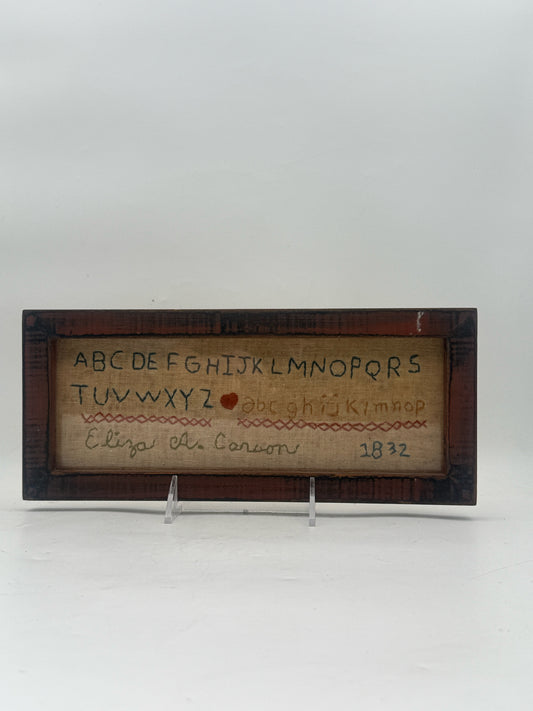 Framed ABC's By Eliza Carson Sampler