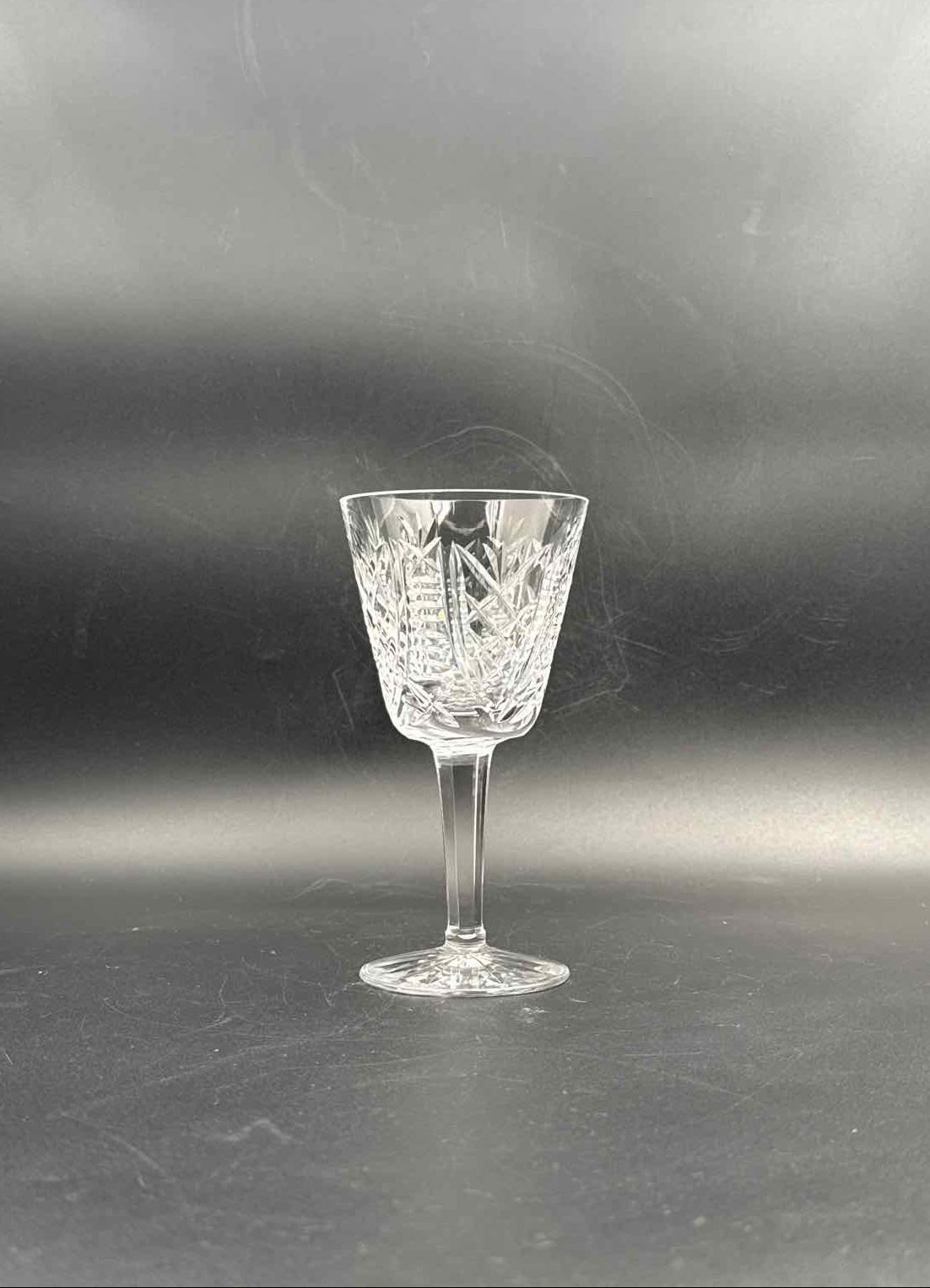 Waterford Clare Crystal Wine Glasses Set of 3 Ireland Cut Stemware