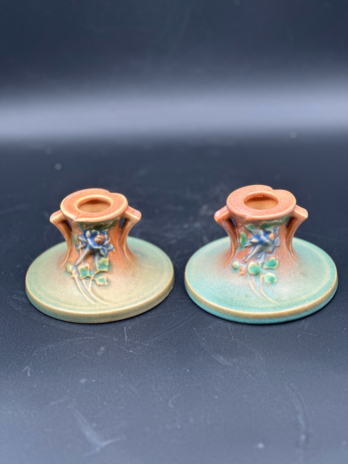 Roseville Candle Holders