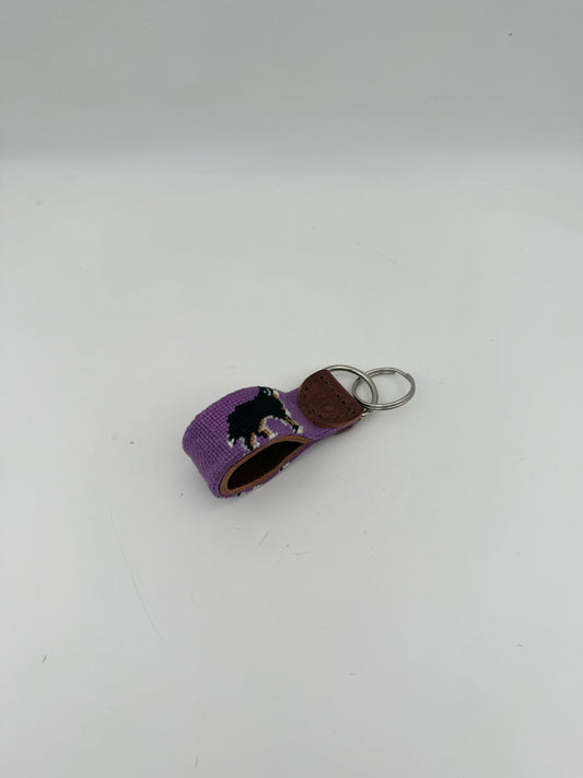 Needlepoint Keychain- Bernese Mountain Dog