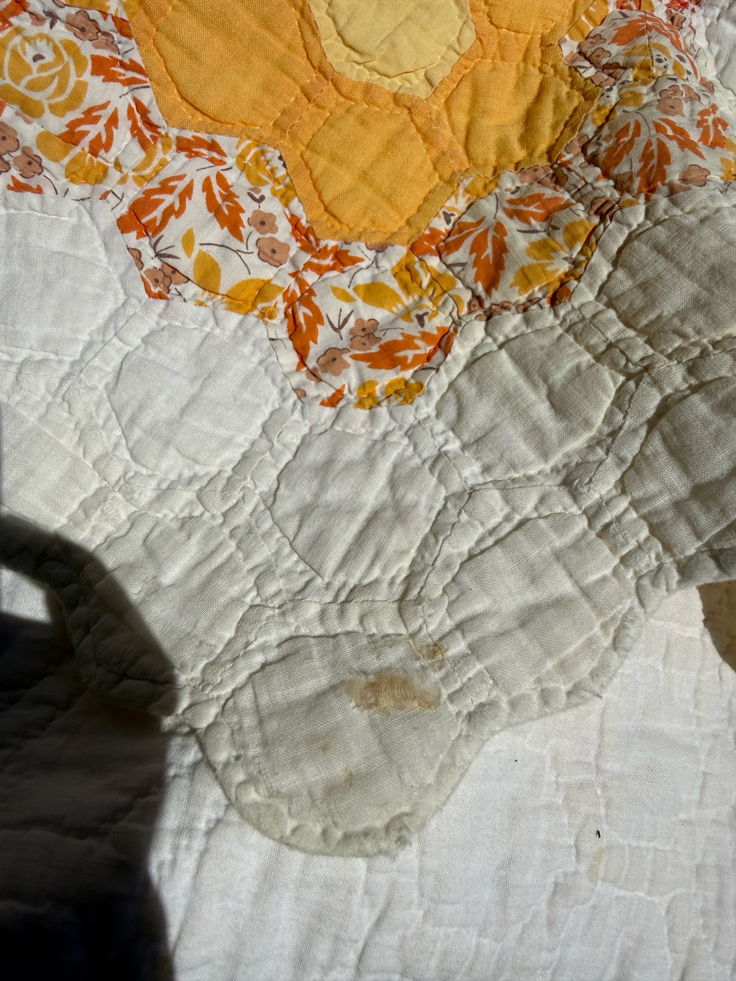 Hand Stitched "Grandmothers Garden" Quilt