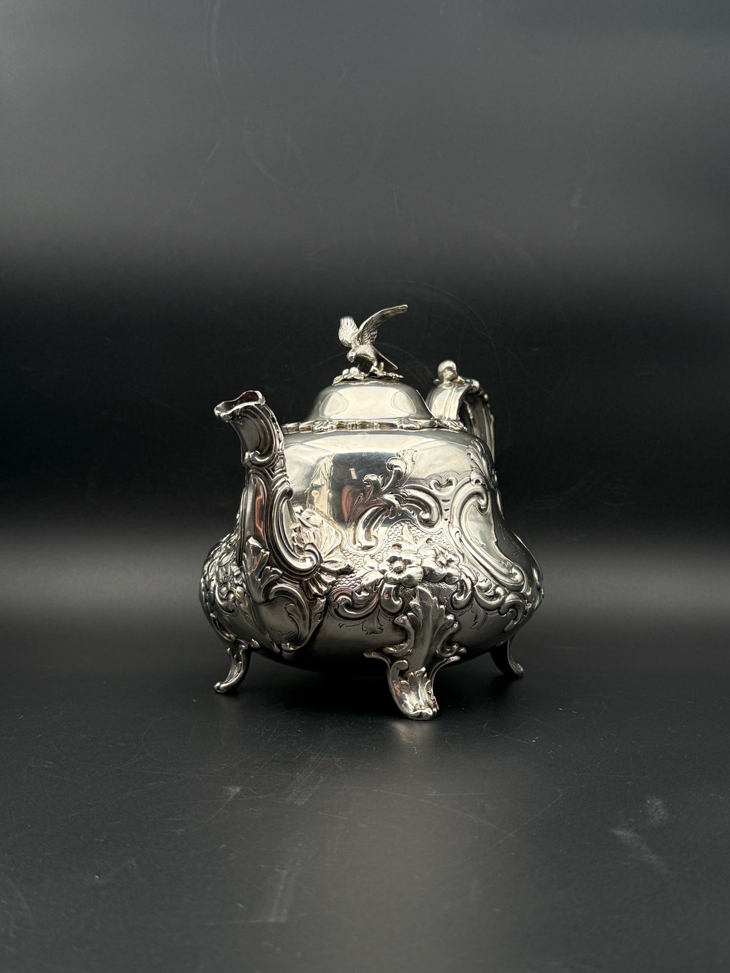 Antique 19th Century Sterling Silver Teapot By Stephen Smith