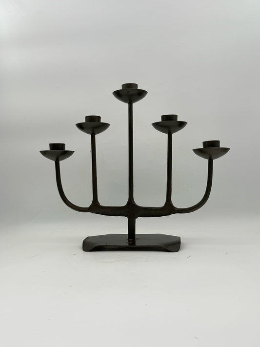 Vintage 5 Arm Metal Candelabra
