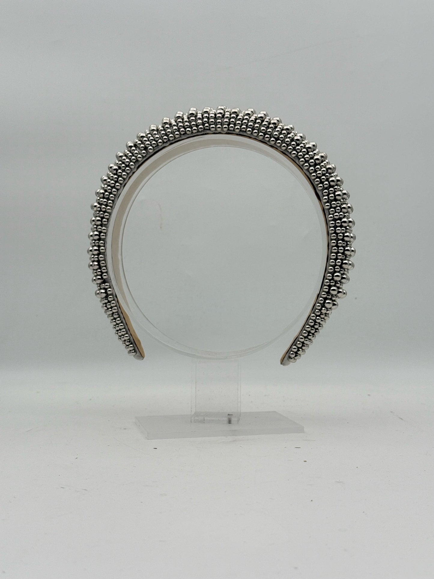 Silver Beaded Headband