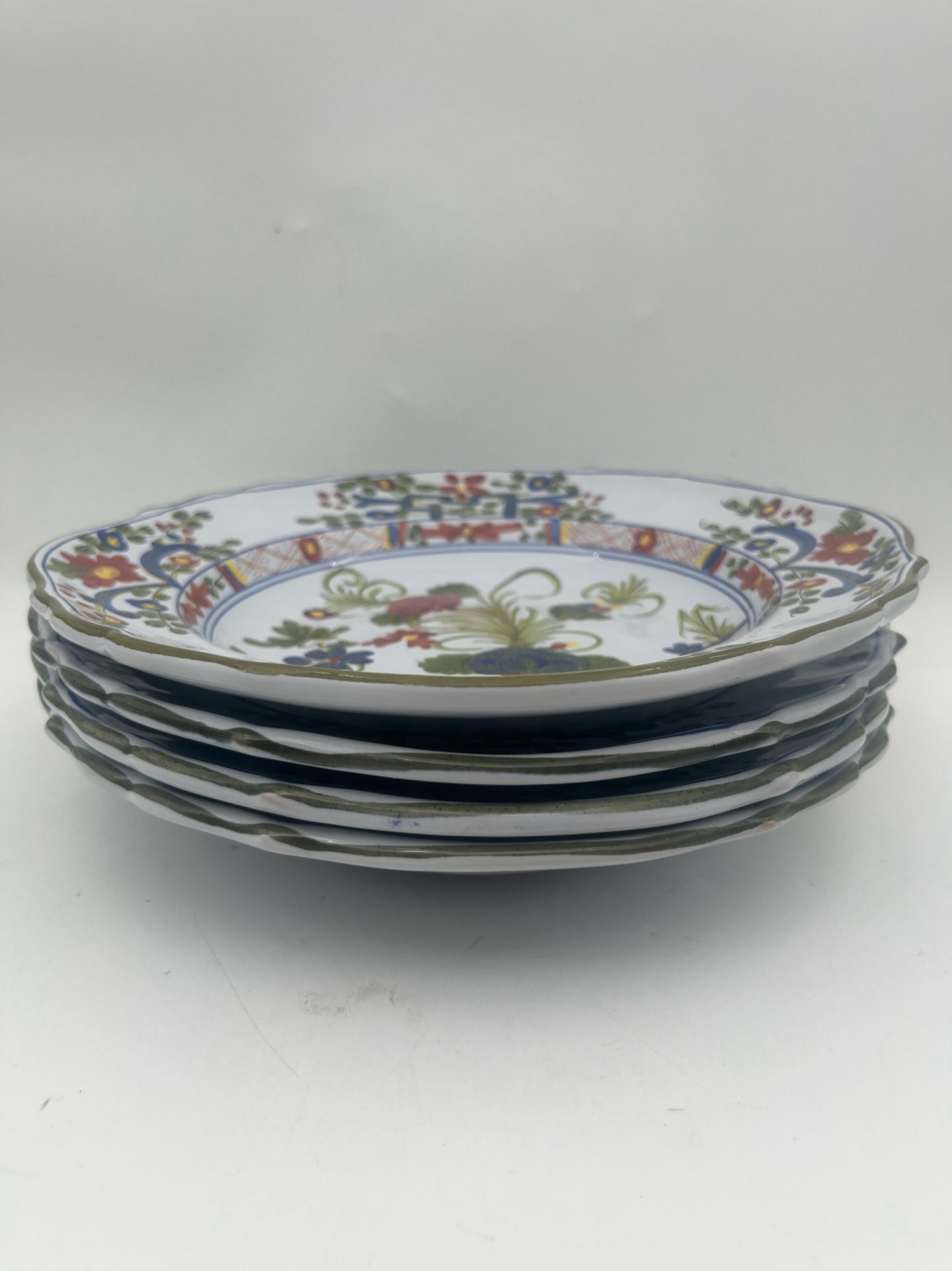 Garofano Carnation Rimmed Bowls
