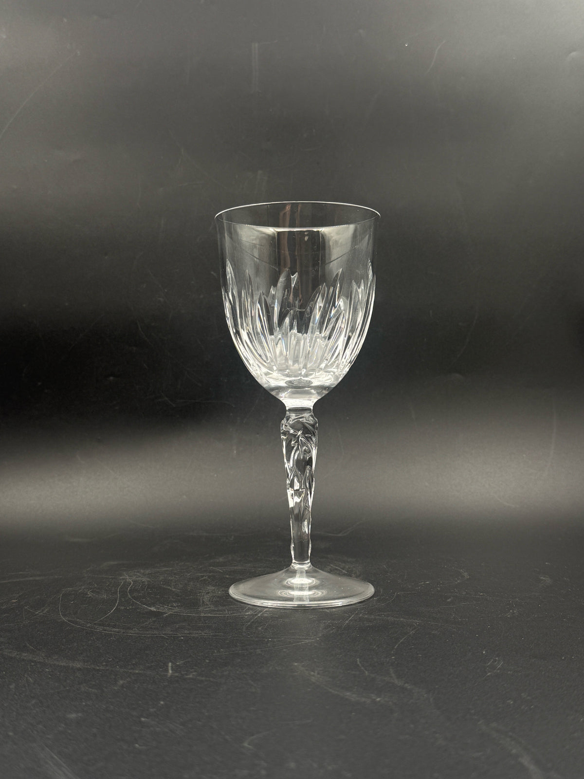 Tiffany & Co  "Crysanthemum" Crystal Wine Glasses- Set Of 4