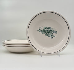 Williams Sonoma Herb Pasta Bowls- Set Of 4