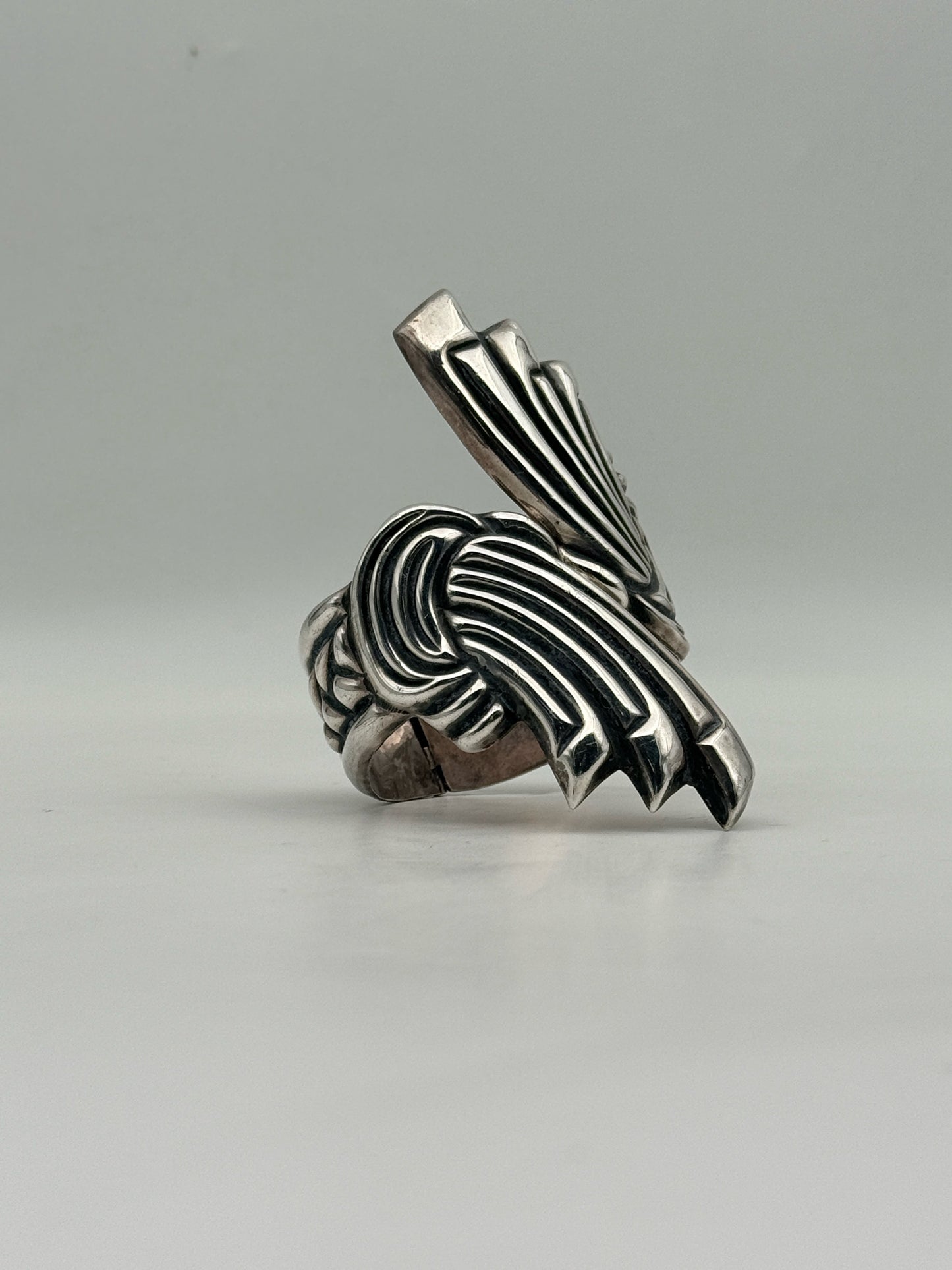 Los Ballesteros Mexican Sterling Silver Cuff Bracelet