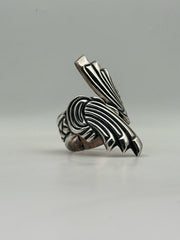 Los Ballesteros Mexican Sterling Silver Cuff Bracelet