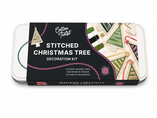 Stitched Christmas Tree Ornament Decoration Kit