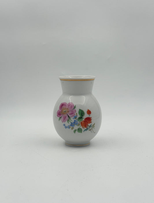 Meissen Floral Porcelain Vase – Hand-Painted