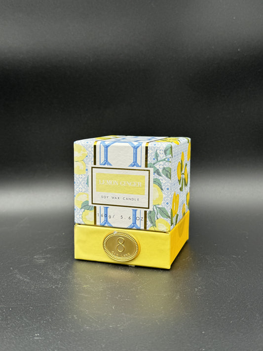 Lemon Ginger Soy Wax Candle – 5.6 oz