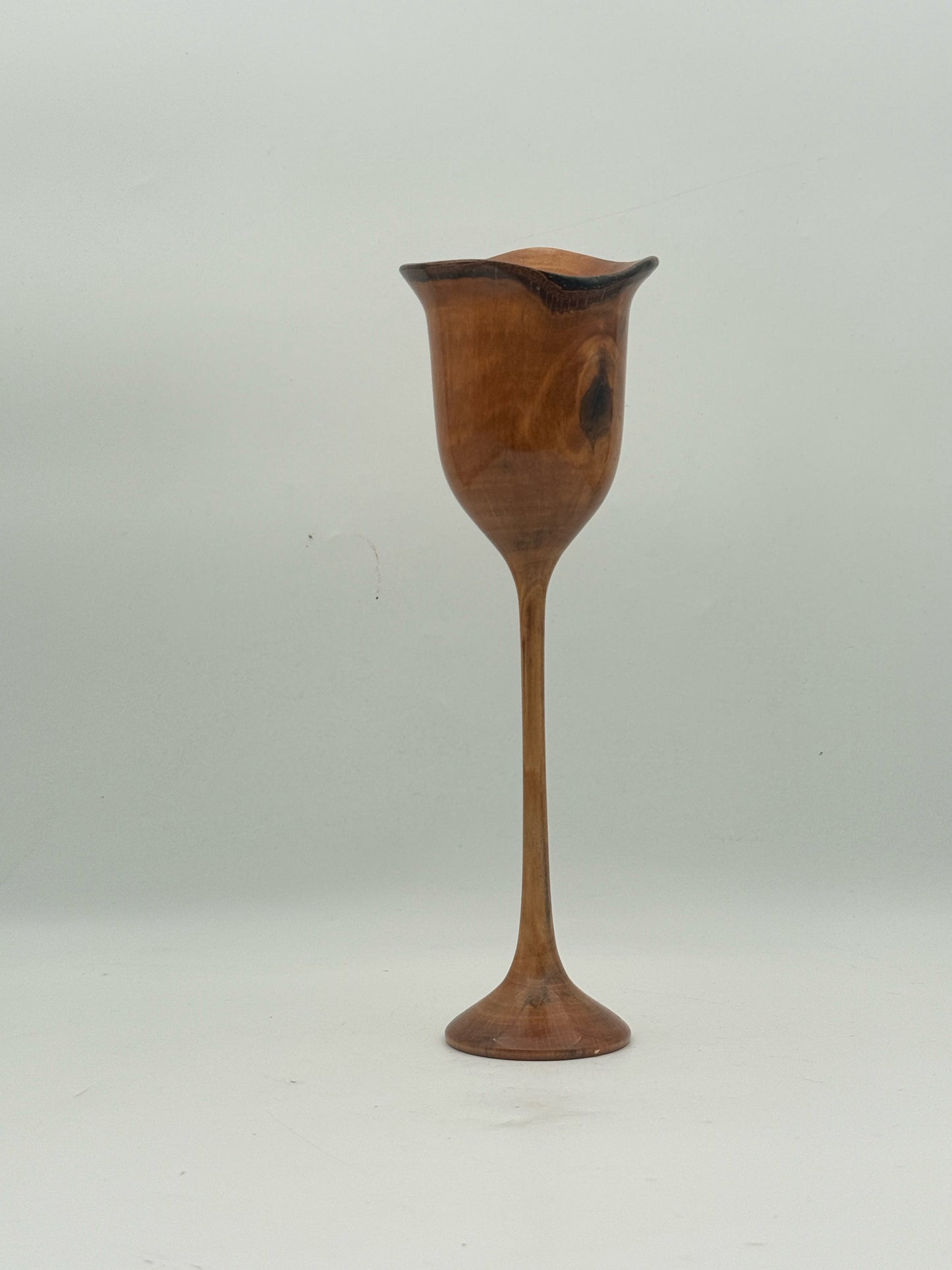 Hand Turned Wood Wine Glasses- Set Of 4